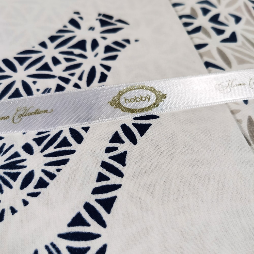 lenjerie de pat din bumbac poplin hobby diamond navi blue