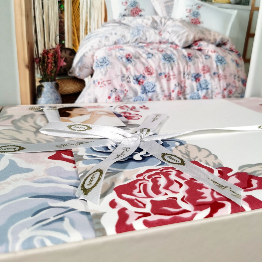 lenjerie bumbac 100% hobby florentina cream