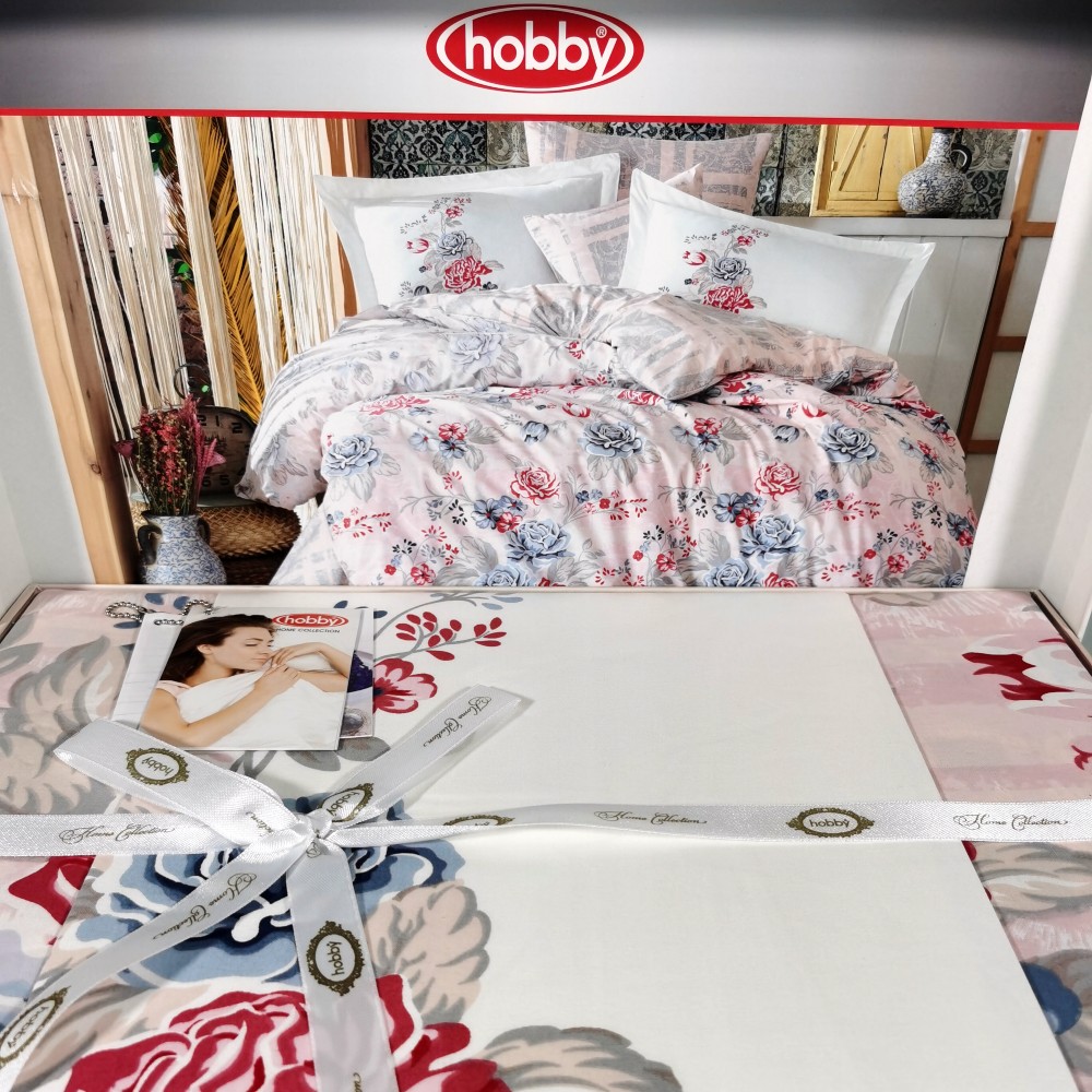 lenjerie bumbac 100% hobby florentina cream