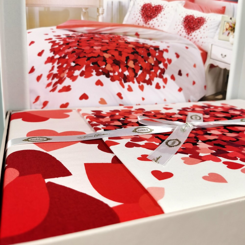 lenjerie bumbac 100% hobby Juana red