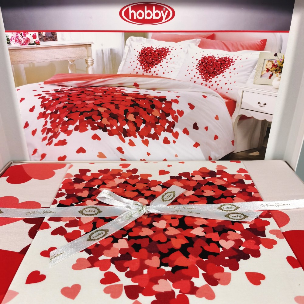 lenjerie bumbac 100% hobby Juana red