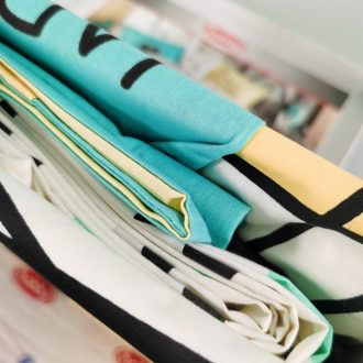 lenjerie bumbac 100% hobby love cats yellow