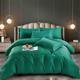 lenjerie de pat damasc verde