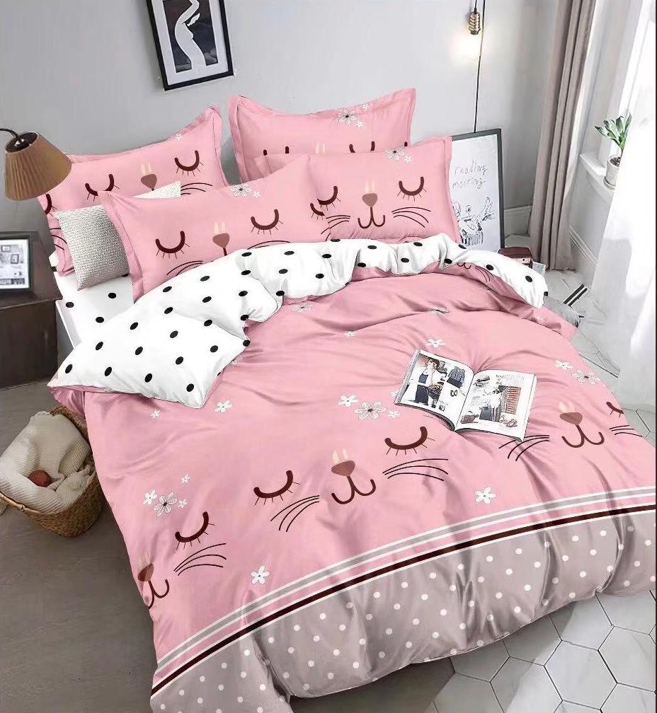 lenjerie de pat 1 persoana cu pisicute