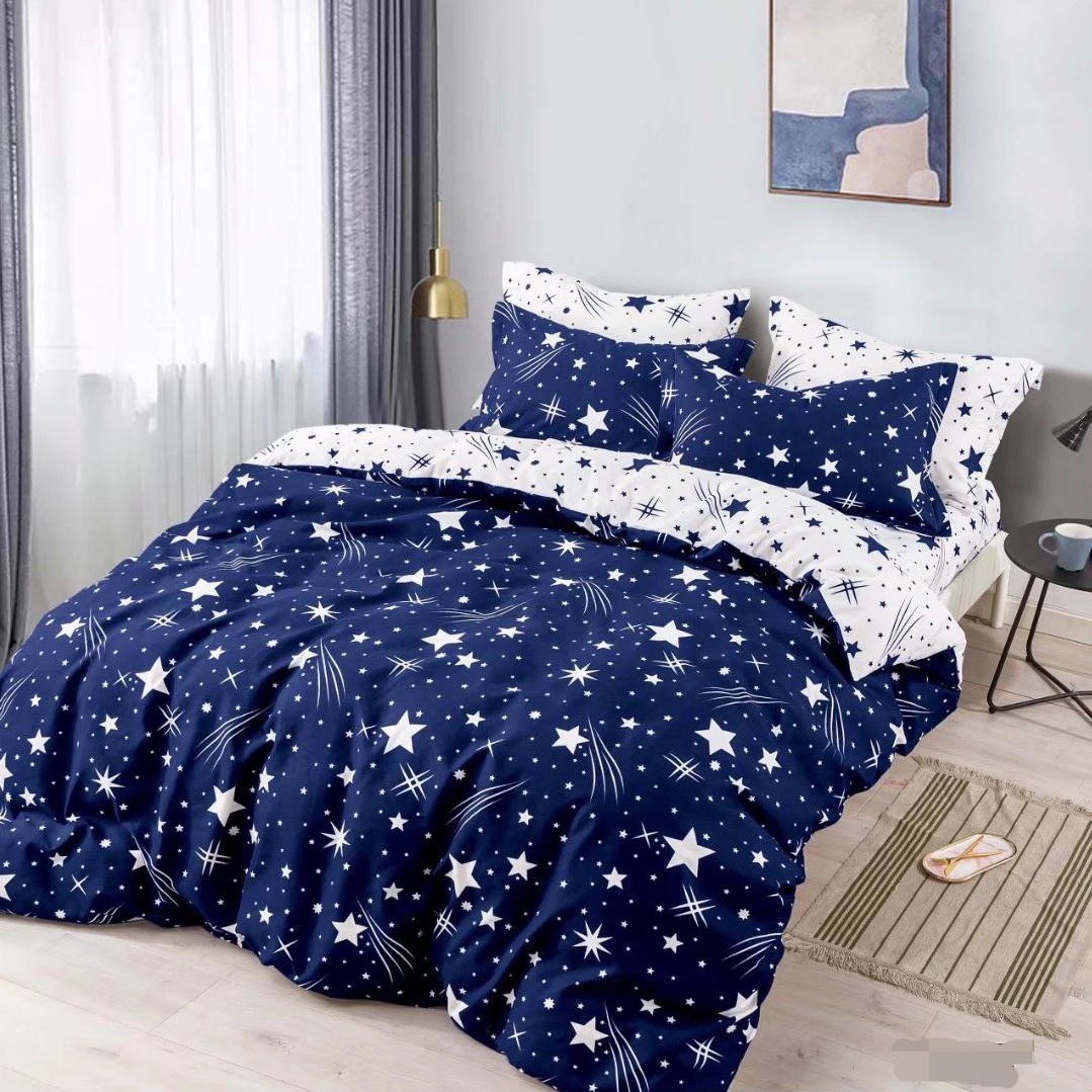 lenjerie pentru copii cu stelute o persoana