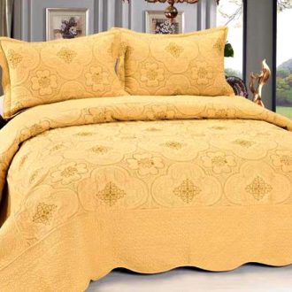 Cuvertura de pat galbena