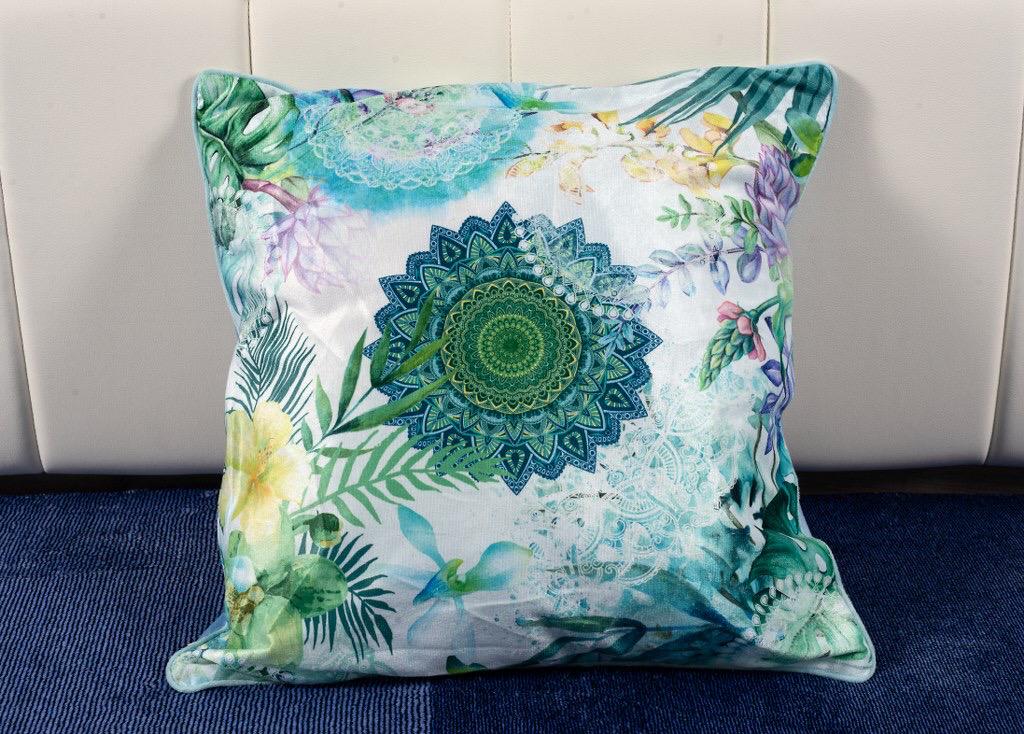 Perna decorativa verde