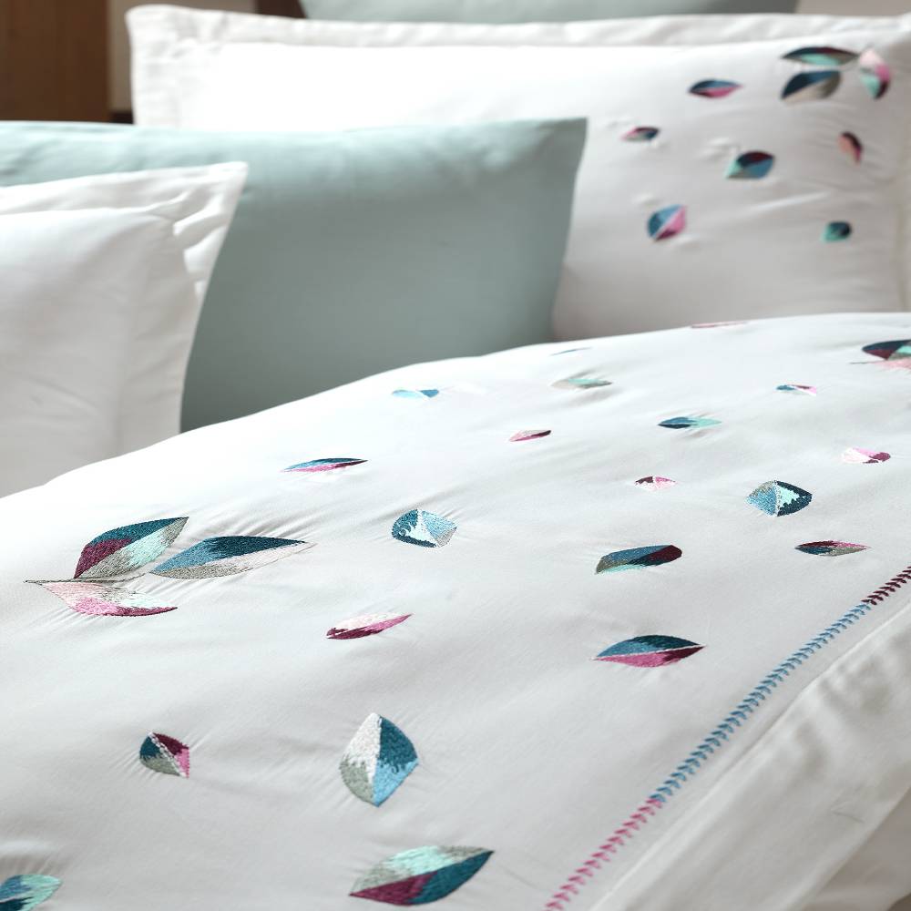 Lenjerie de pat de Lux din Bumbac 100% Satin 200TC, Pat 2 persoane - Dantela Vita - Melodi - imagine 3