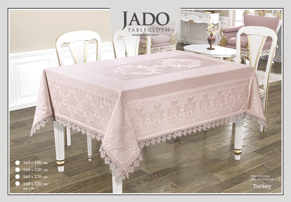 fata de masa jado dantela - roz