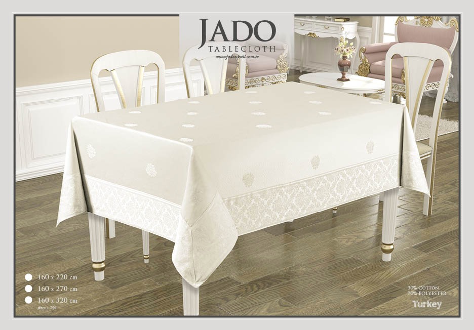 fata de mafata de masa jado policoton cu bordura - cremsa jado policoton cu bordura - crem