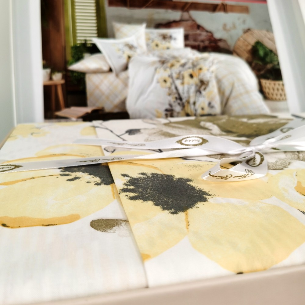 lenjerie bumbac 100% hobby belinda yellow