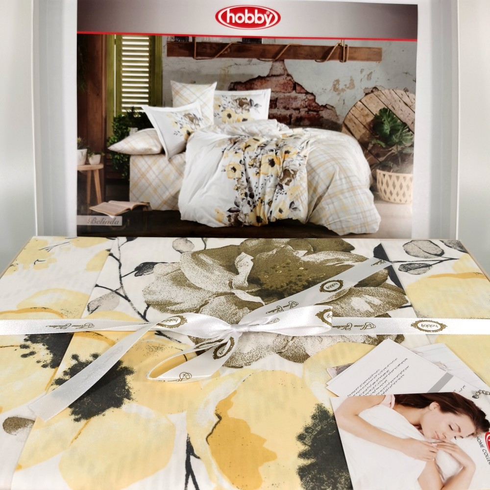 lenjerie bumbac 100% hobby belinda yellow