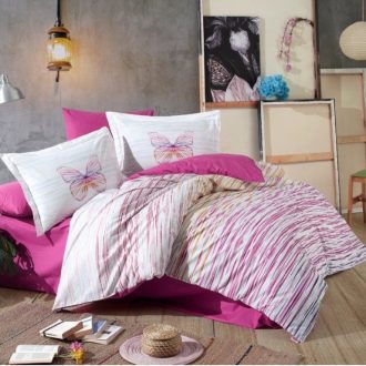 lenjerie din bumbac 100% hobby eldora fucsia