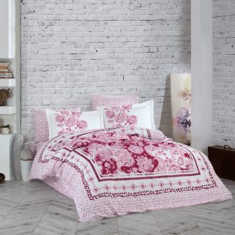 lenjerie de pat bumbac 100% hobby escoda bordo