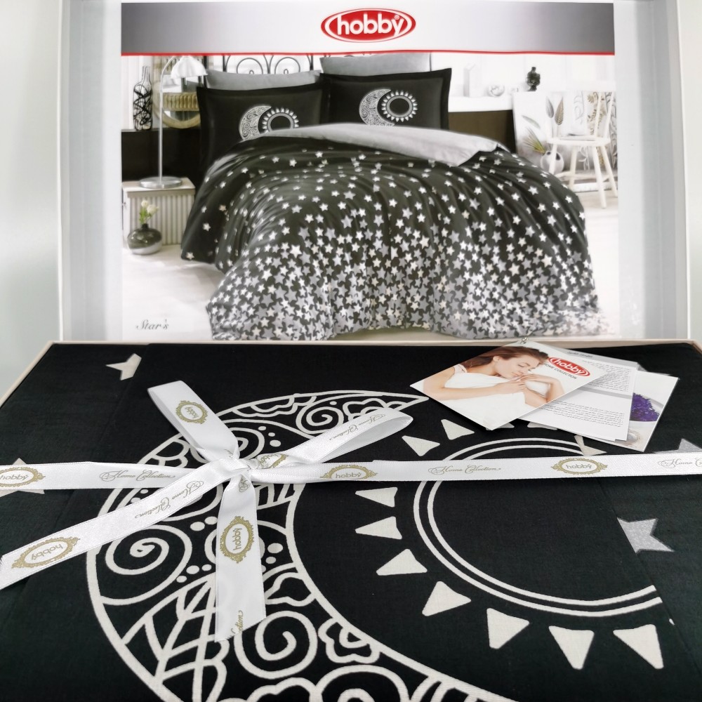 lenjerie bumbac 100% hobby stars black