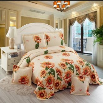 Cuvertura crem cu floarea soarelui