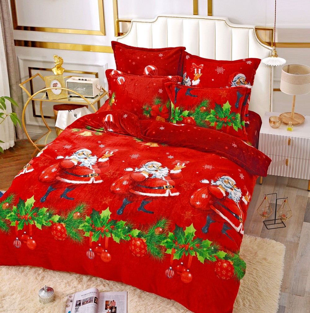 lenjerie cocolino de craciun santa