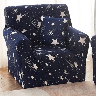 husa fotoliu bleumarin cu stelute
