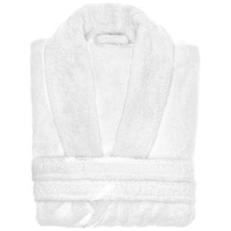 halat de baie alb bumbac organic horeca