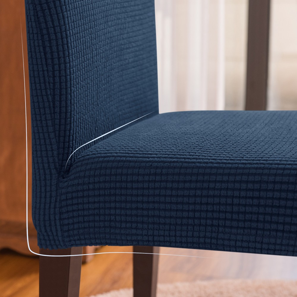 set 6 huse scaun bleumarin - sezut