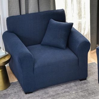 husa fotoliu bleumarin