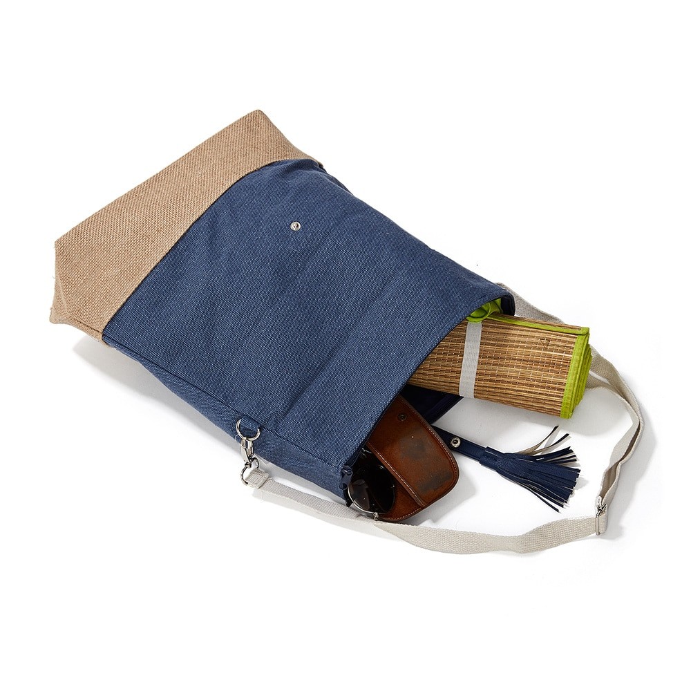 geanta pentru plaja bleumarin