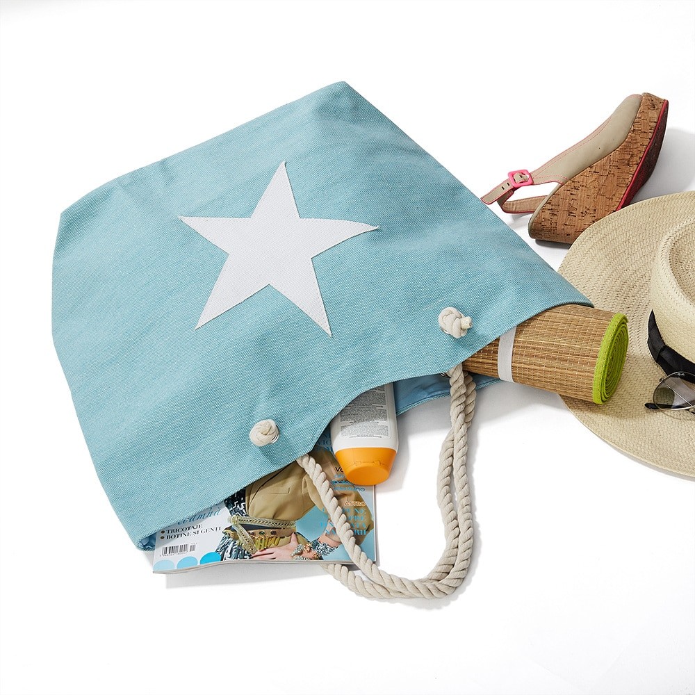 geanta pentru plaja star blue