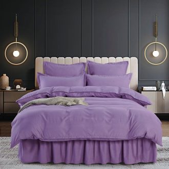 lenjerie cu volan uni mov