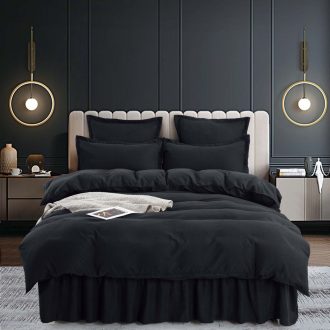 lenjerie cu volan uni negru