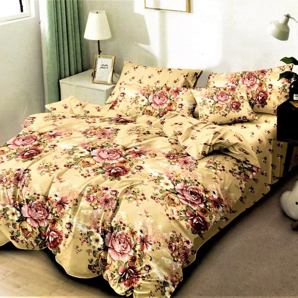 lenjerie finet cu elastic bej cu trandafiri