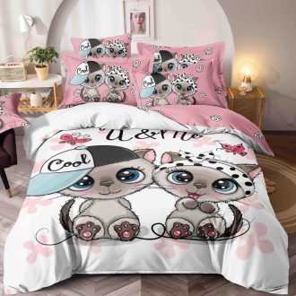 lenjerie 1 persoana cu animatii cool