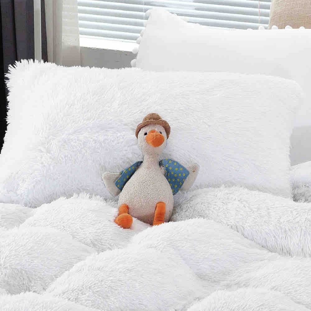 lenjerie cocolino fluffy alb