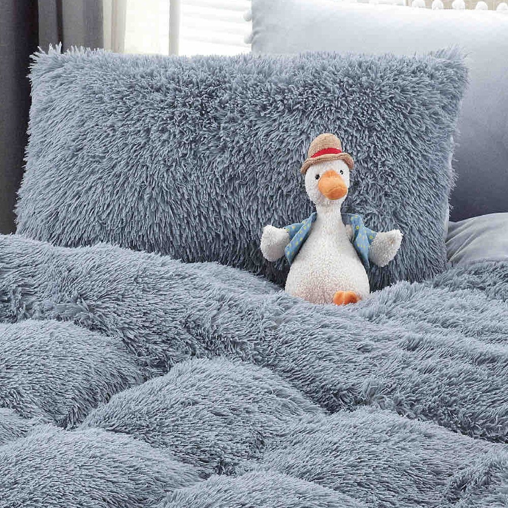 lenjerie cocolino fluffy gri