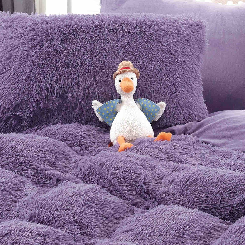 lenjerie cocolino fluffy mov aproape