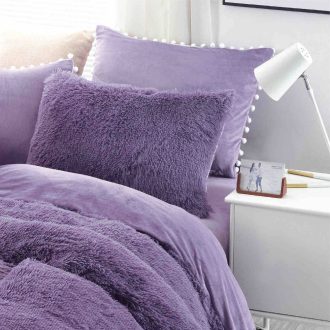 lenjerie cocolino fluffy mov perne