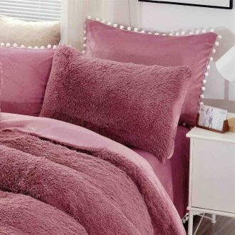 lenjerie cocolino fluffy roz pudra