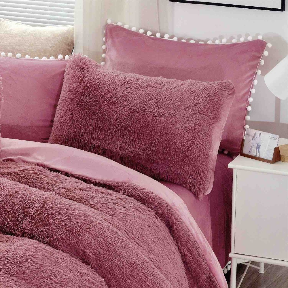 lenjerie cocolino fluffy roz pudra