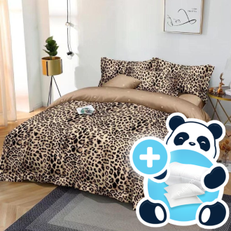 Pachet 1 persoana lenjerie animal print