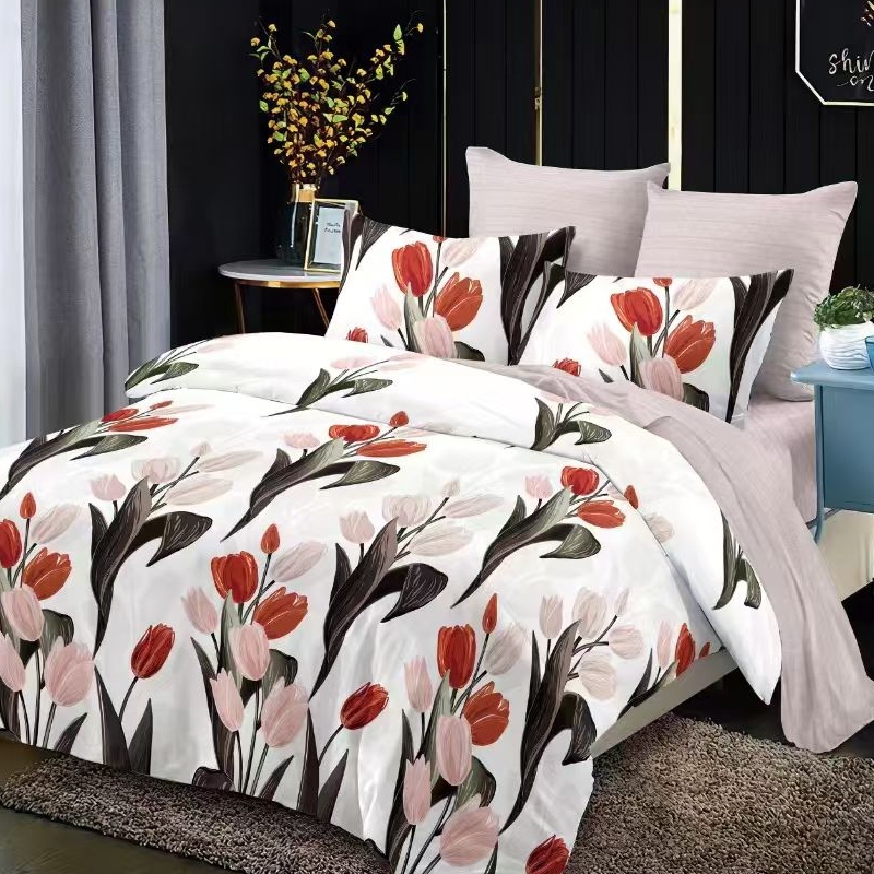 lenjerie multicolora cu lalele