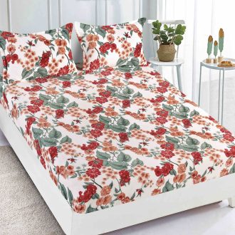 husa cocolino alba cu flori colorate