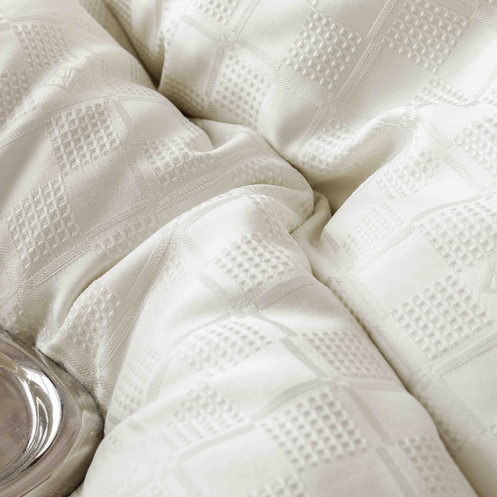 lenjerie jacquard din finet - crem