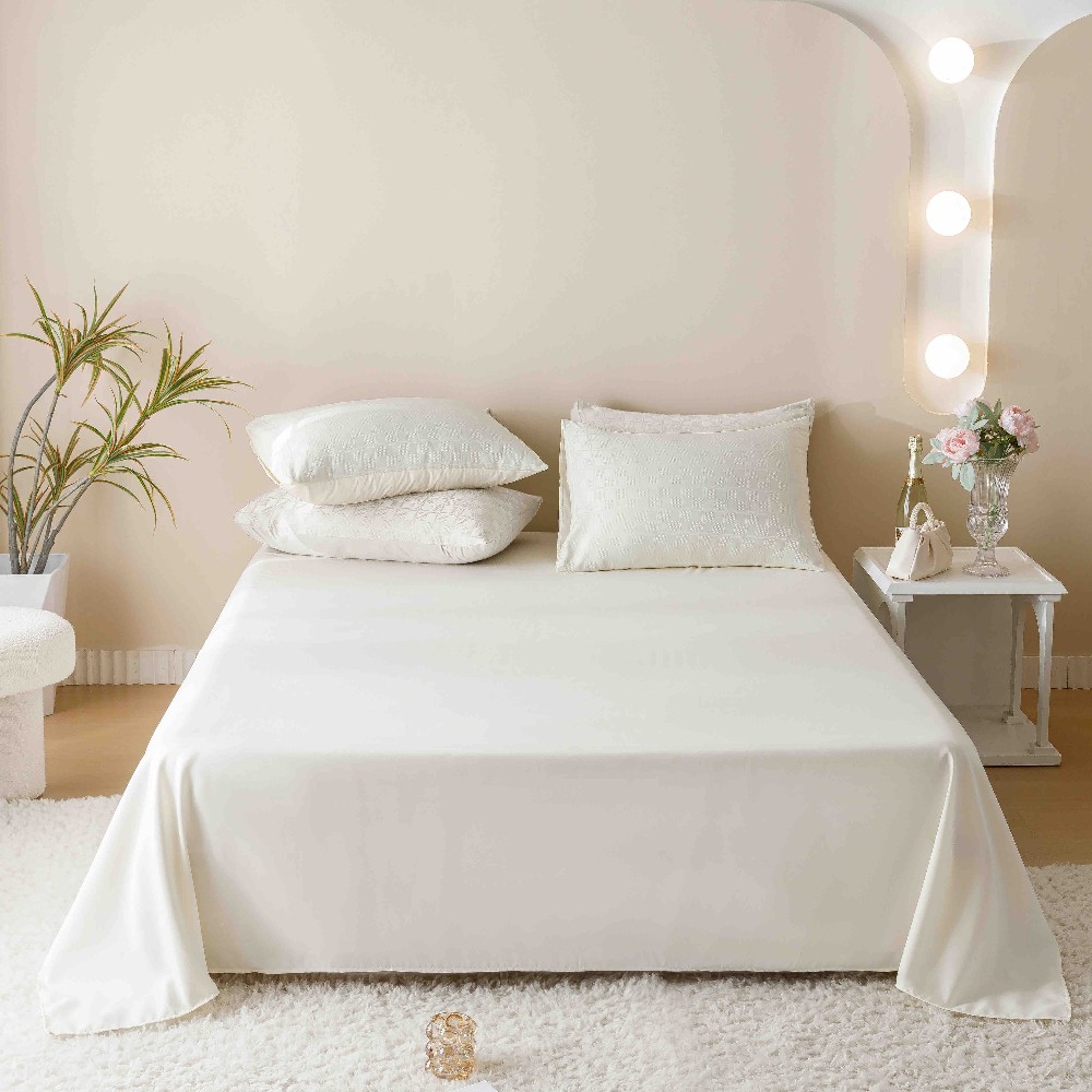 lenjerie jacquard din finet - crem