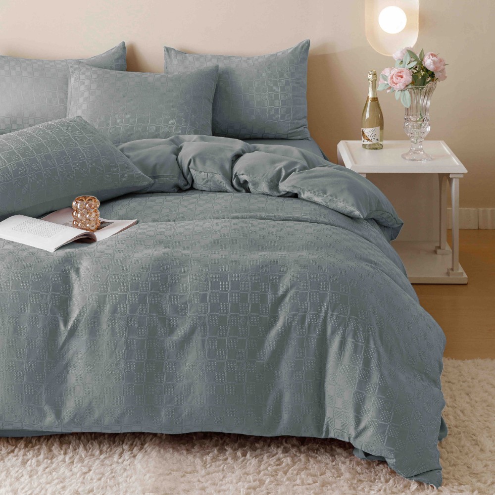 lenjerie jacquard din finet - gri deschis