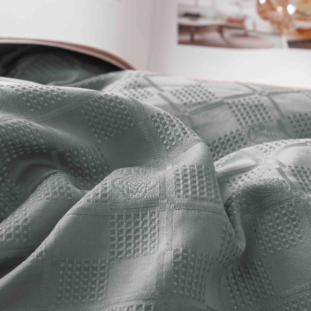 lenjerie jacquard din finet - gri deschis