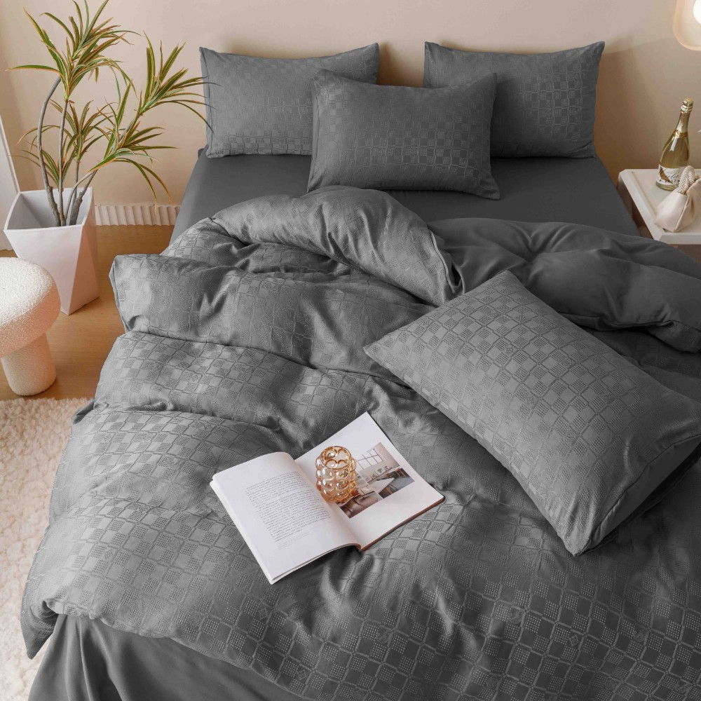 lenjerie jacquard din finet - gri inchis