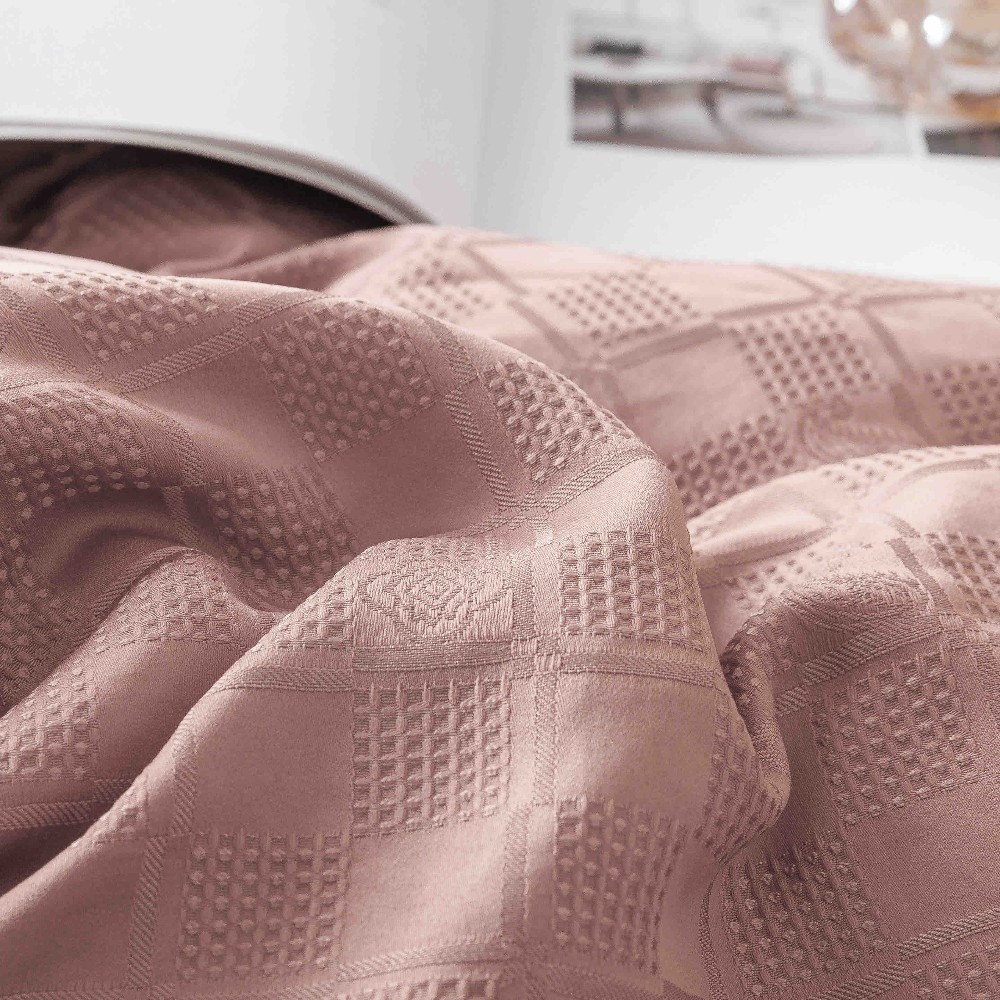 lenjerie jacquard din finet - pudra