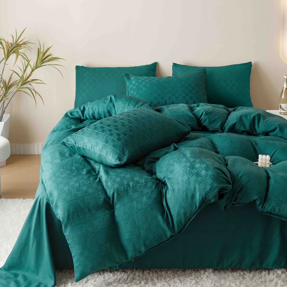 lenjerie jacquard din finet - verde