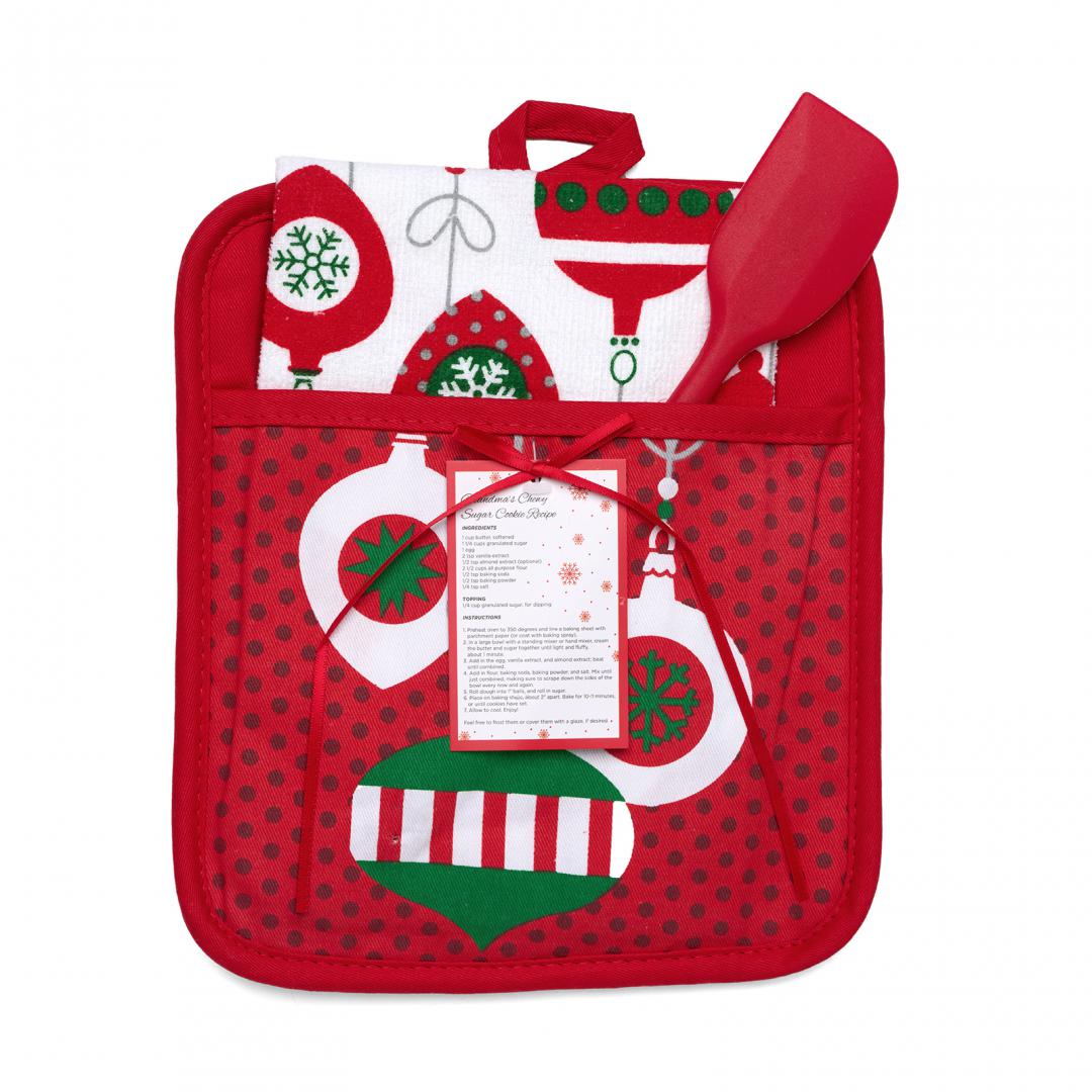 set bucatarie 3 piese xmas HR-3KST-XMS