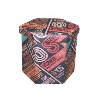 taburet hexagonal old