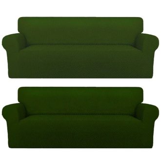 husa canapea gerbera 3 locuri verde